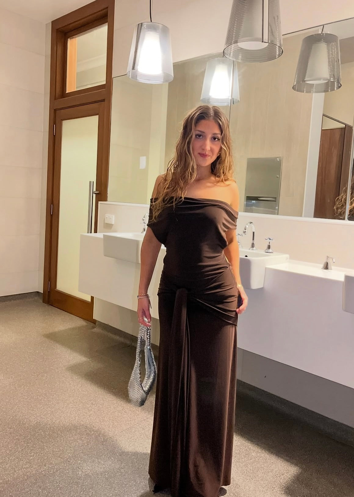 La Marie Nadia Dress in Brown