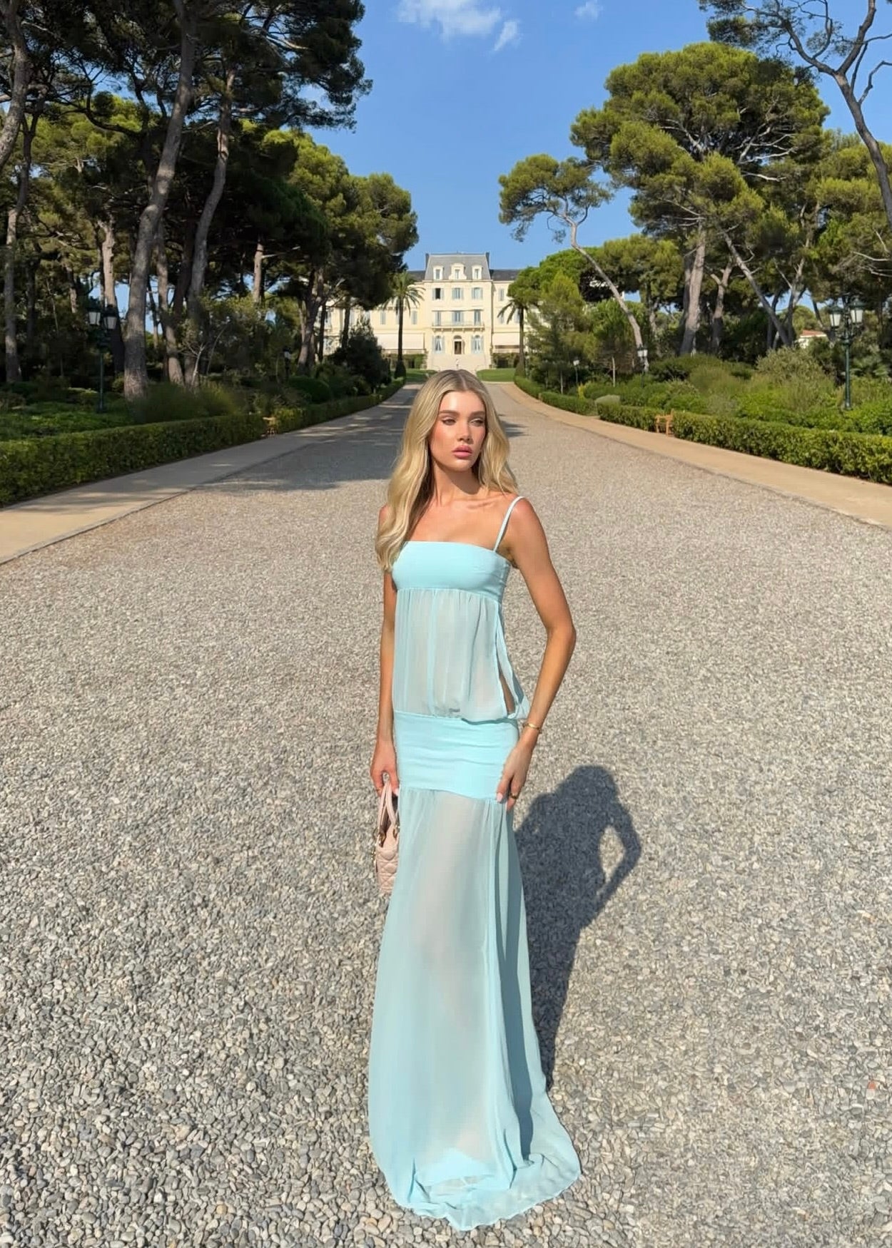 Ance Gria Romeo Gown in Aqua