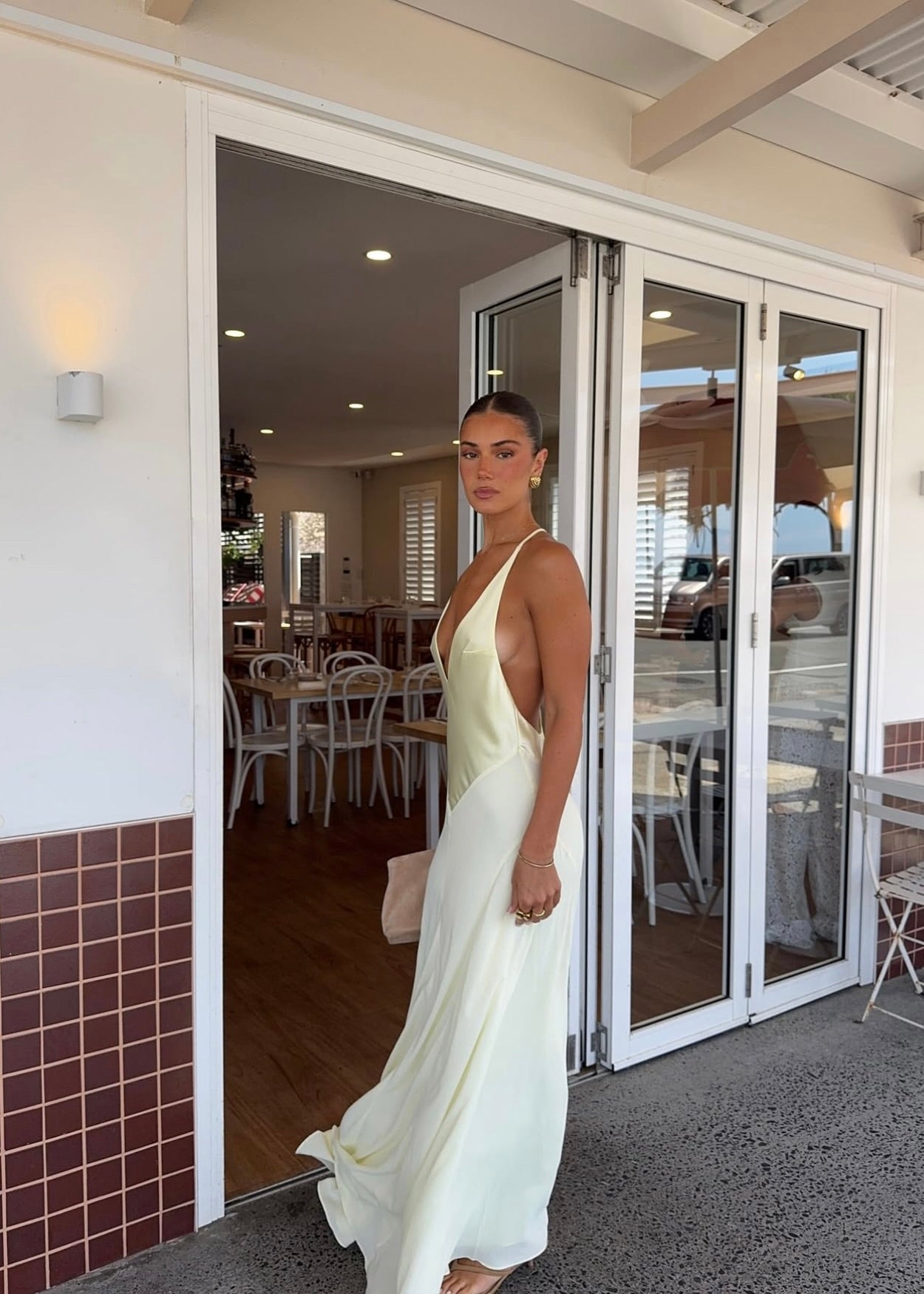 Sneaky Link x Jaz Hand V Neck Butter Maxi