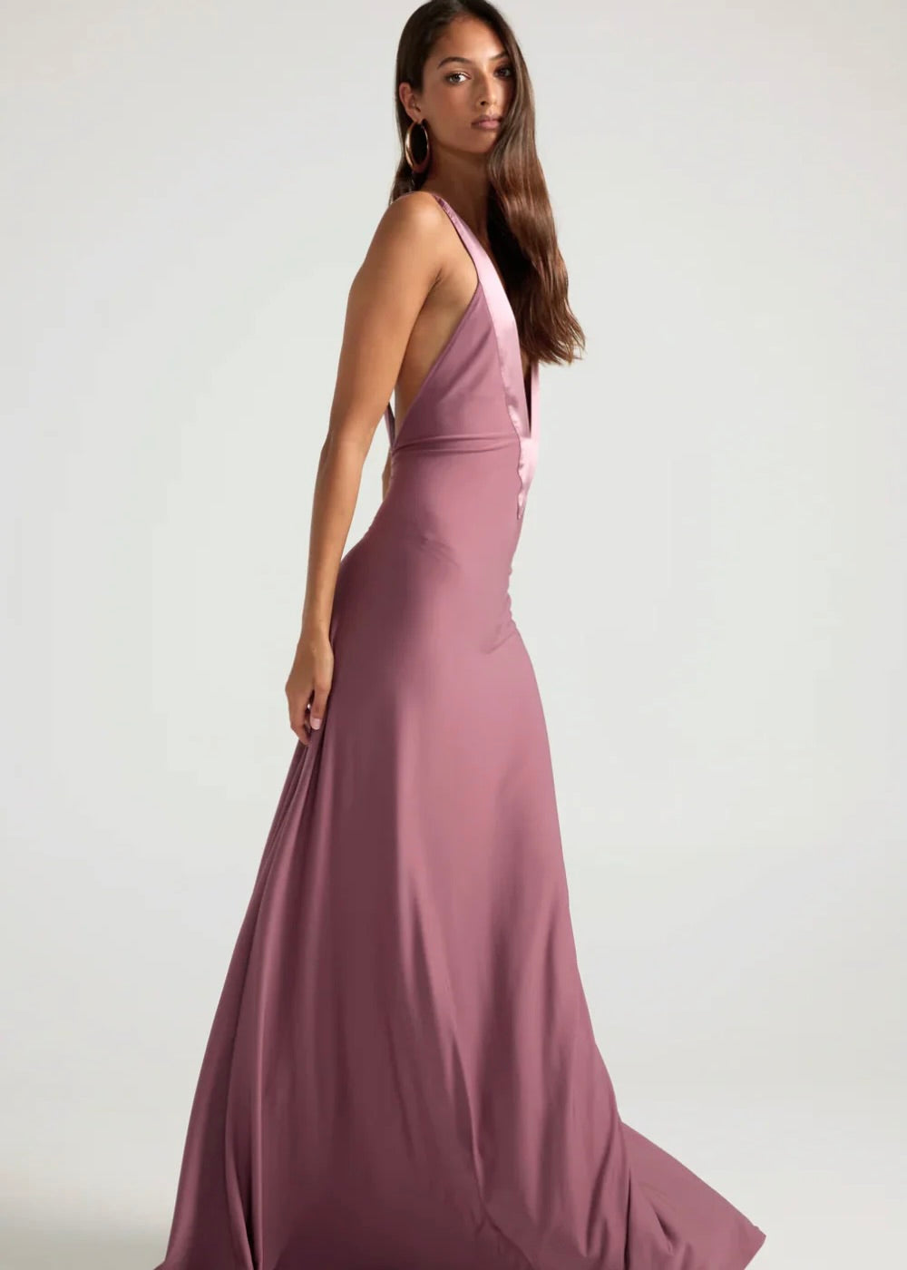 Ance Gria Rosa Gown in Purple