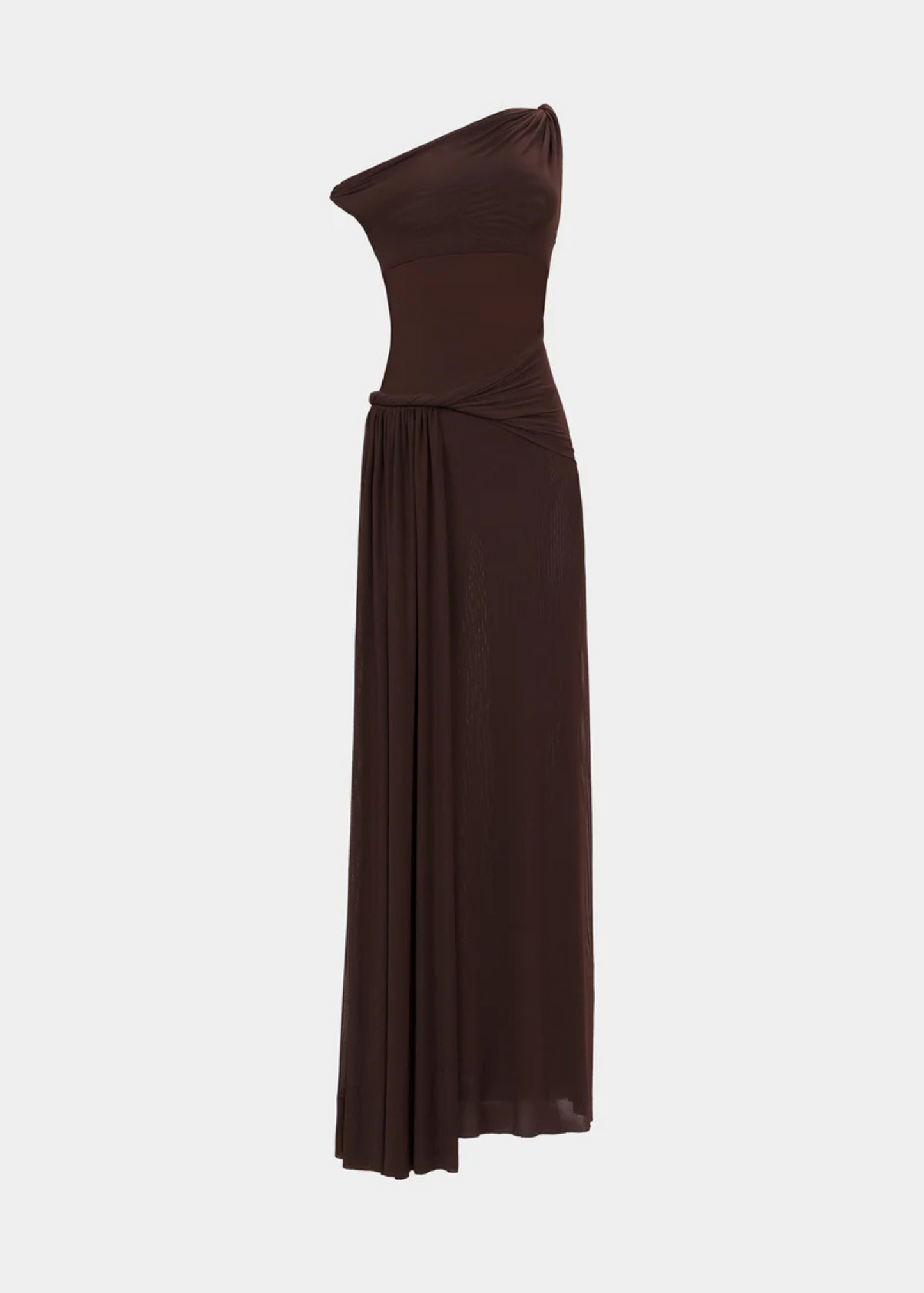 MISHA Sisal Mesh Dress in Espresso