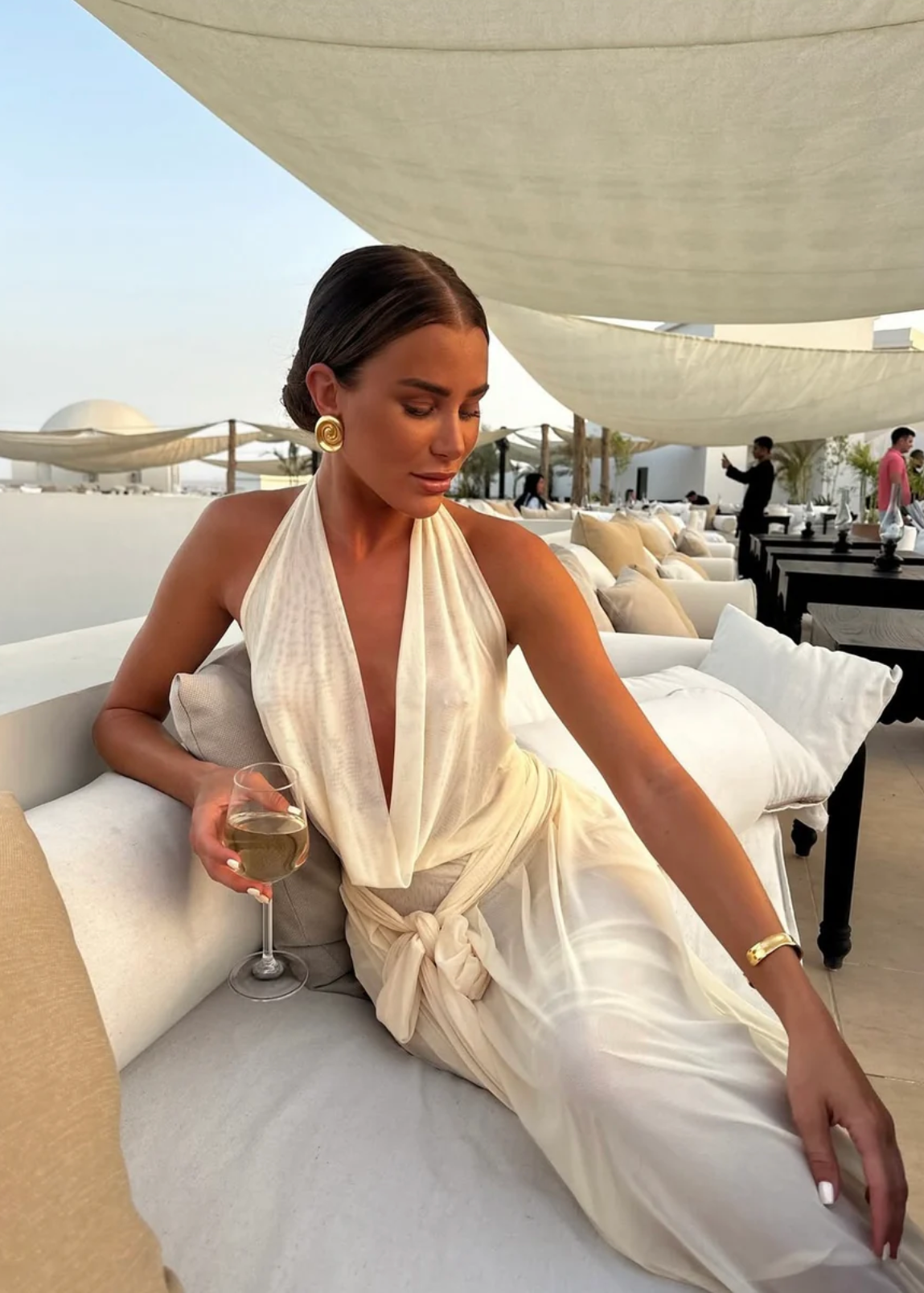 Raphaella Santana Hera Dress in Beige