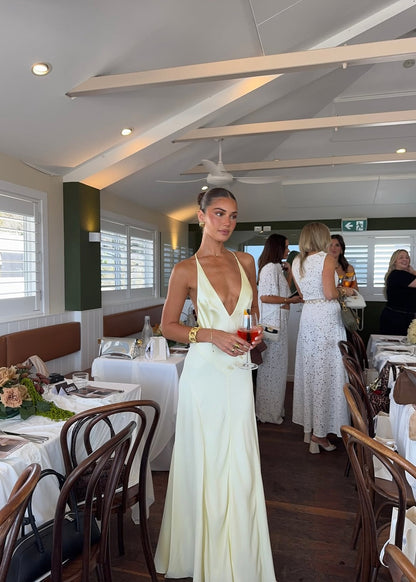 Sneaky Link x Jaz Hand V Neck Butter Maxi