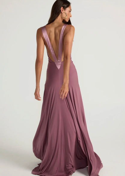 Ance Gria Rosa Gown in Purple