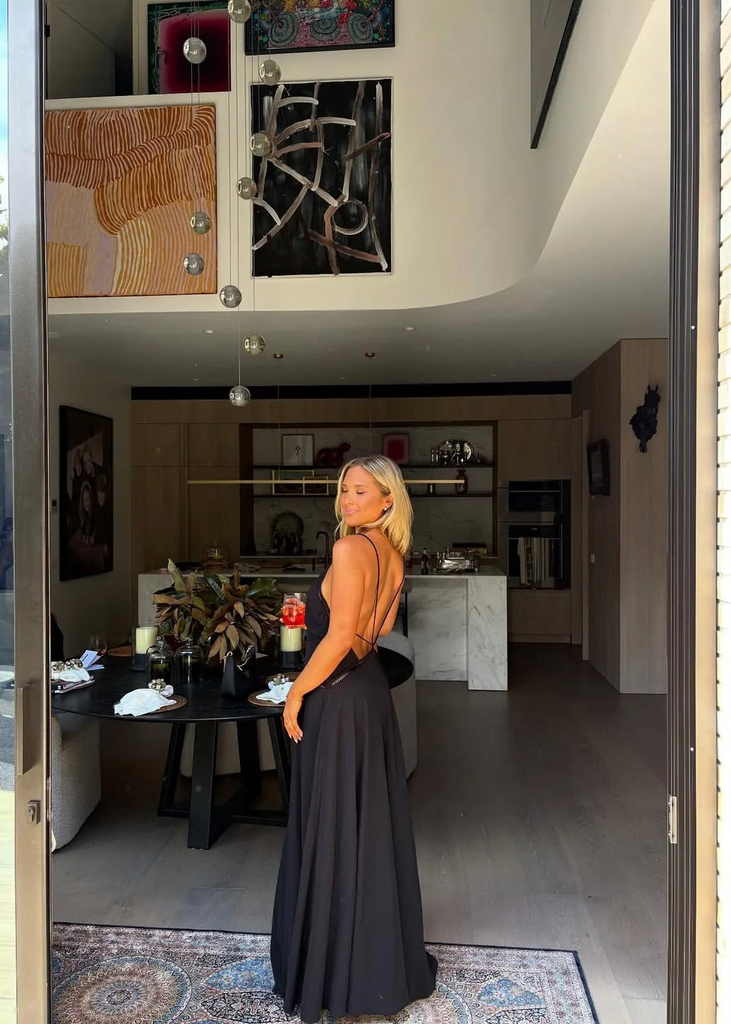 Sasha Therese Posey Maxi in Black
