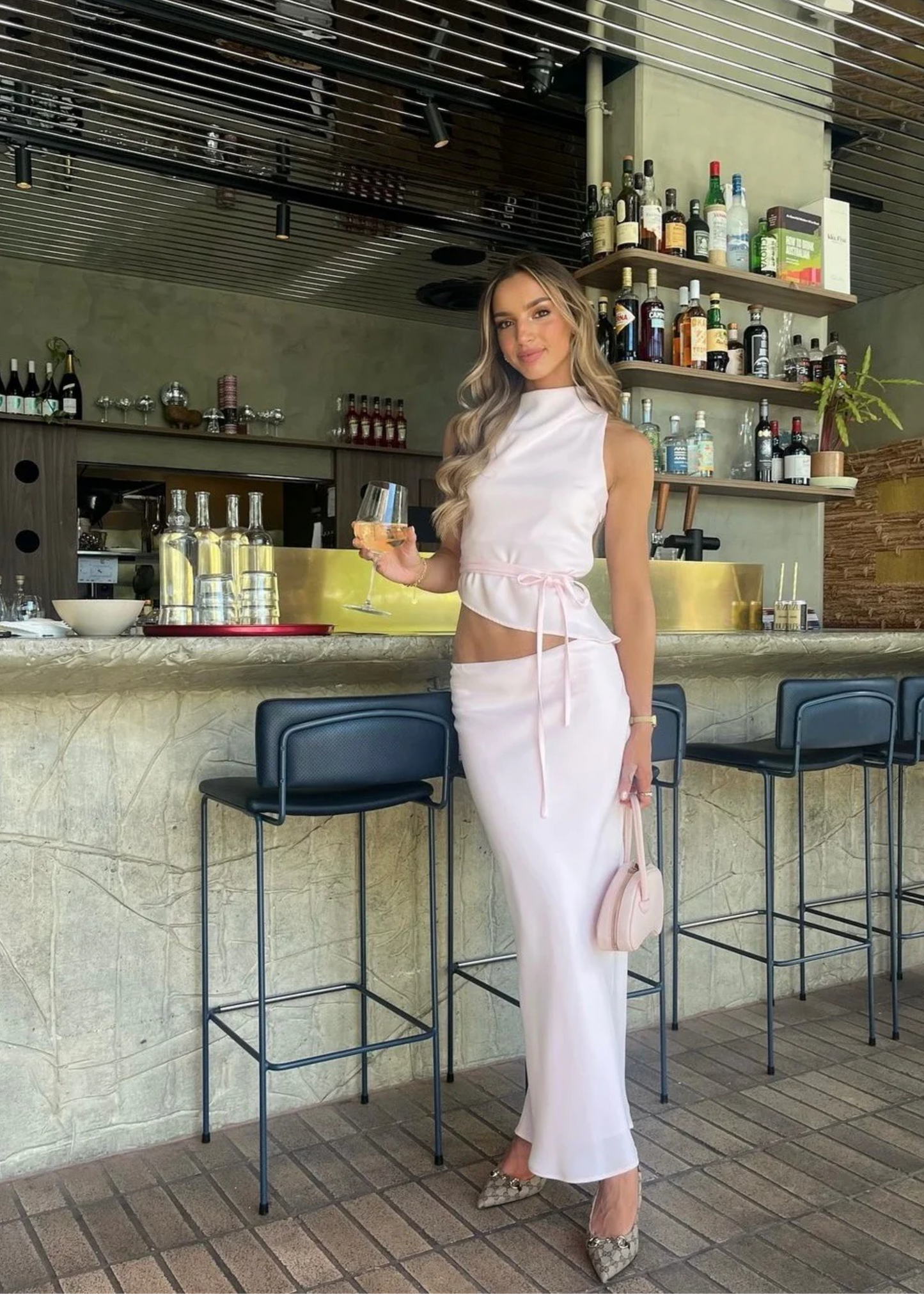 Kookai Maria Set in Heavenly Pink