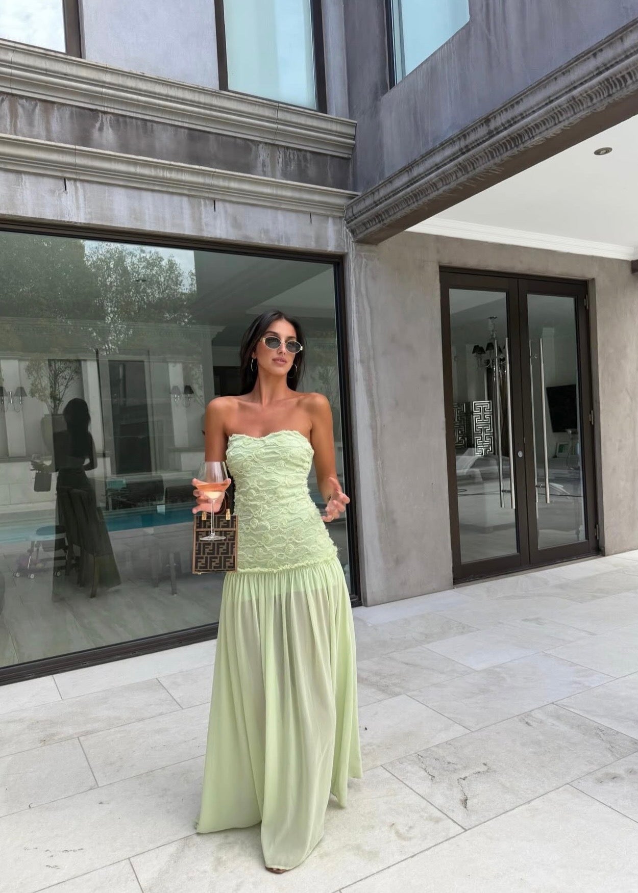 Jefre Sei Renata Dress in Mint