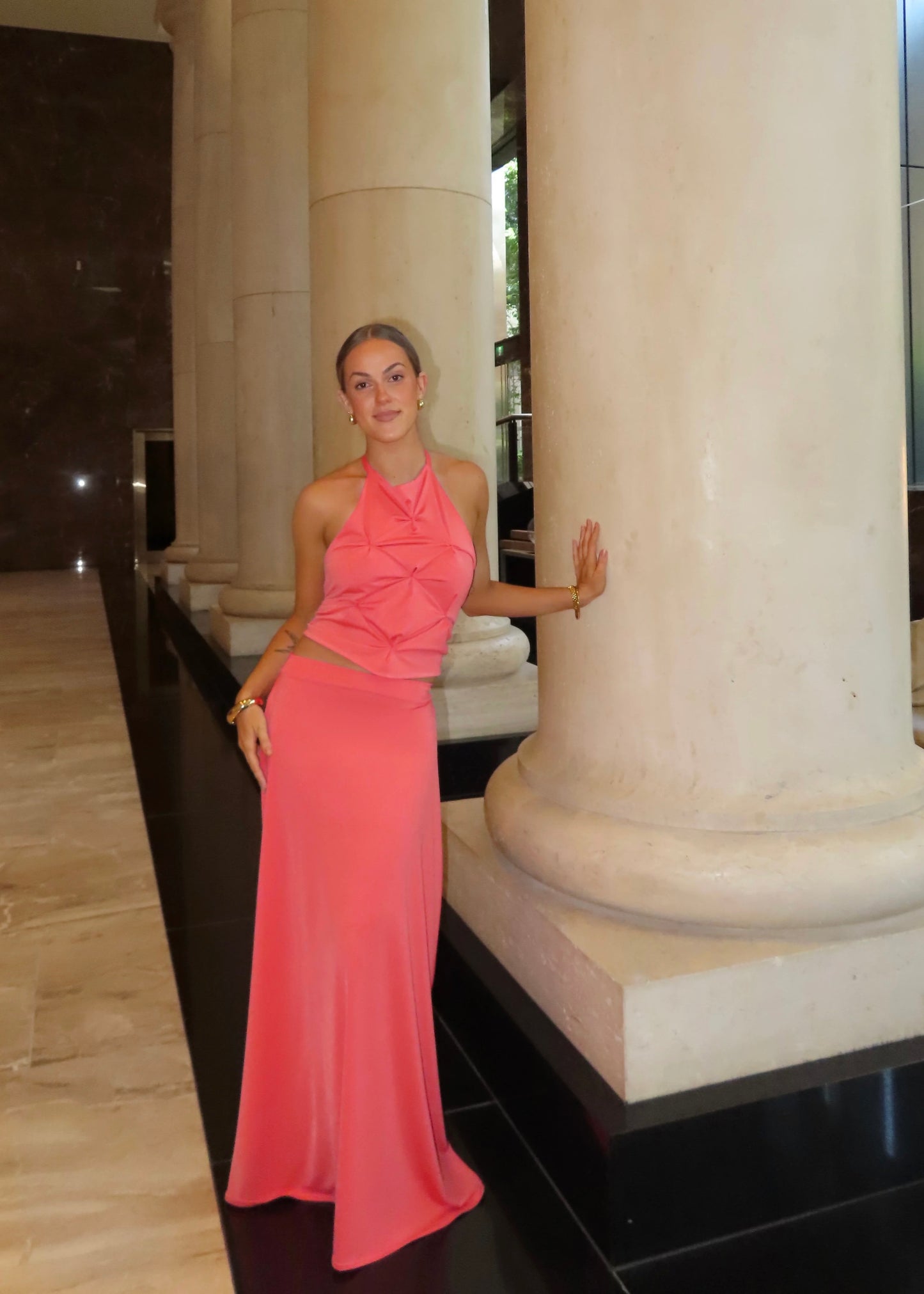 Donna’s Daughter Suki Set in Coral