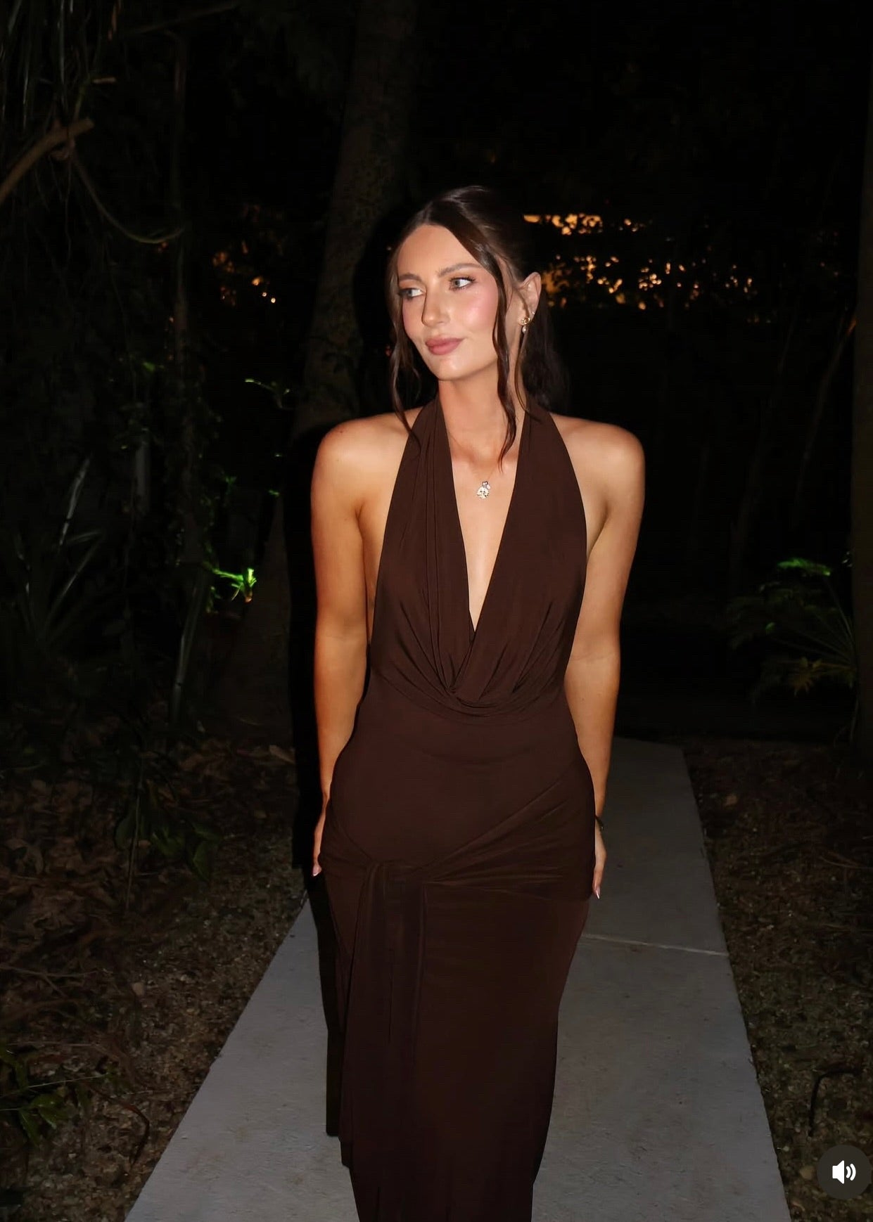 La Marie Nadia Dress in Brown