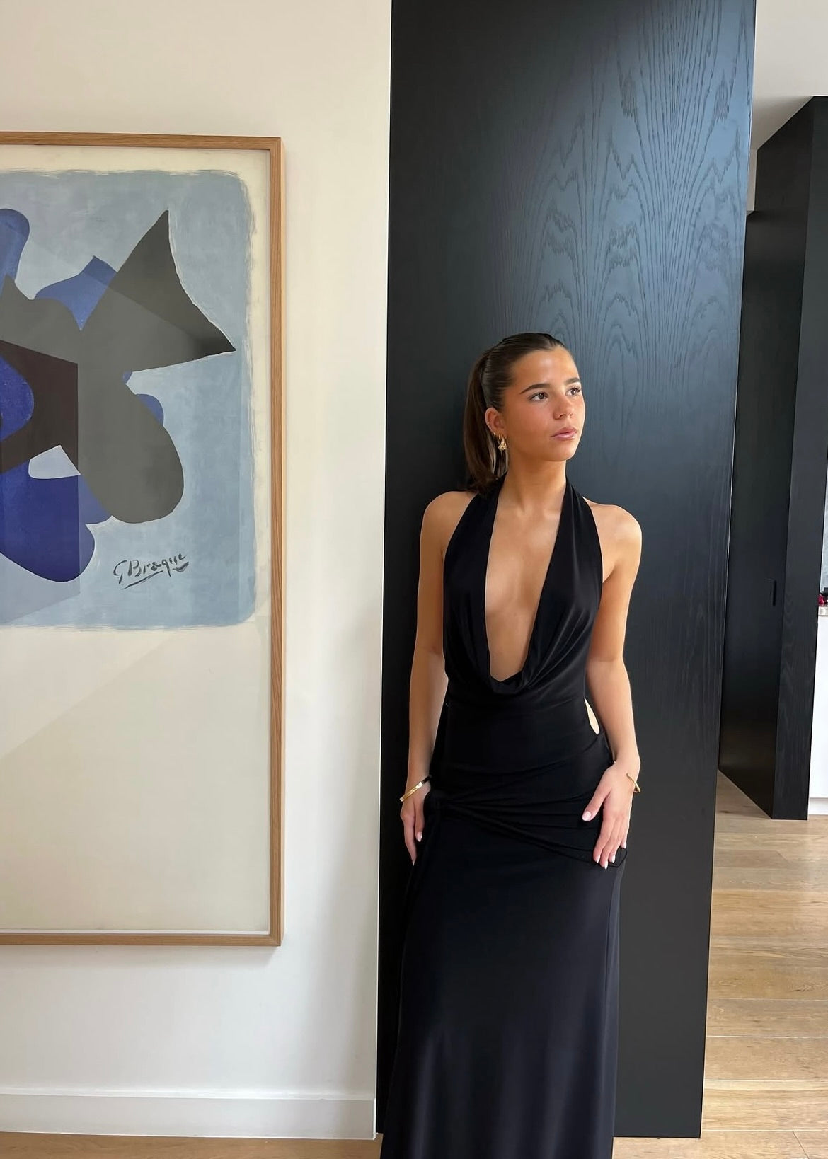 La Marie Nadia Dress in Black