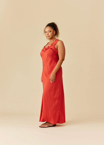 Ruby Passionfruit Firewhirl Dress