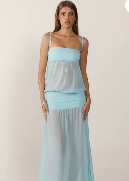Ance Gria Romeo Gown in Aqua