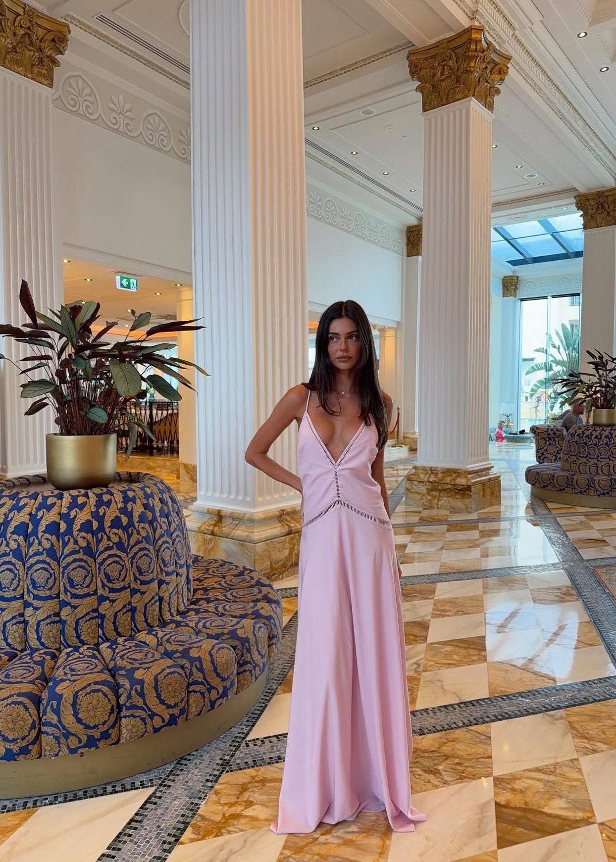 Sasha Therese Posey Maxi in Pink