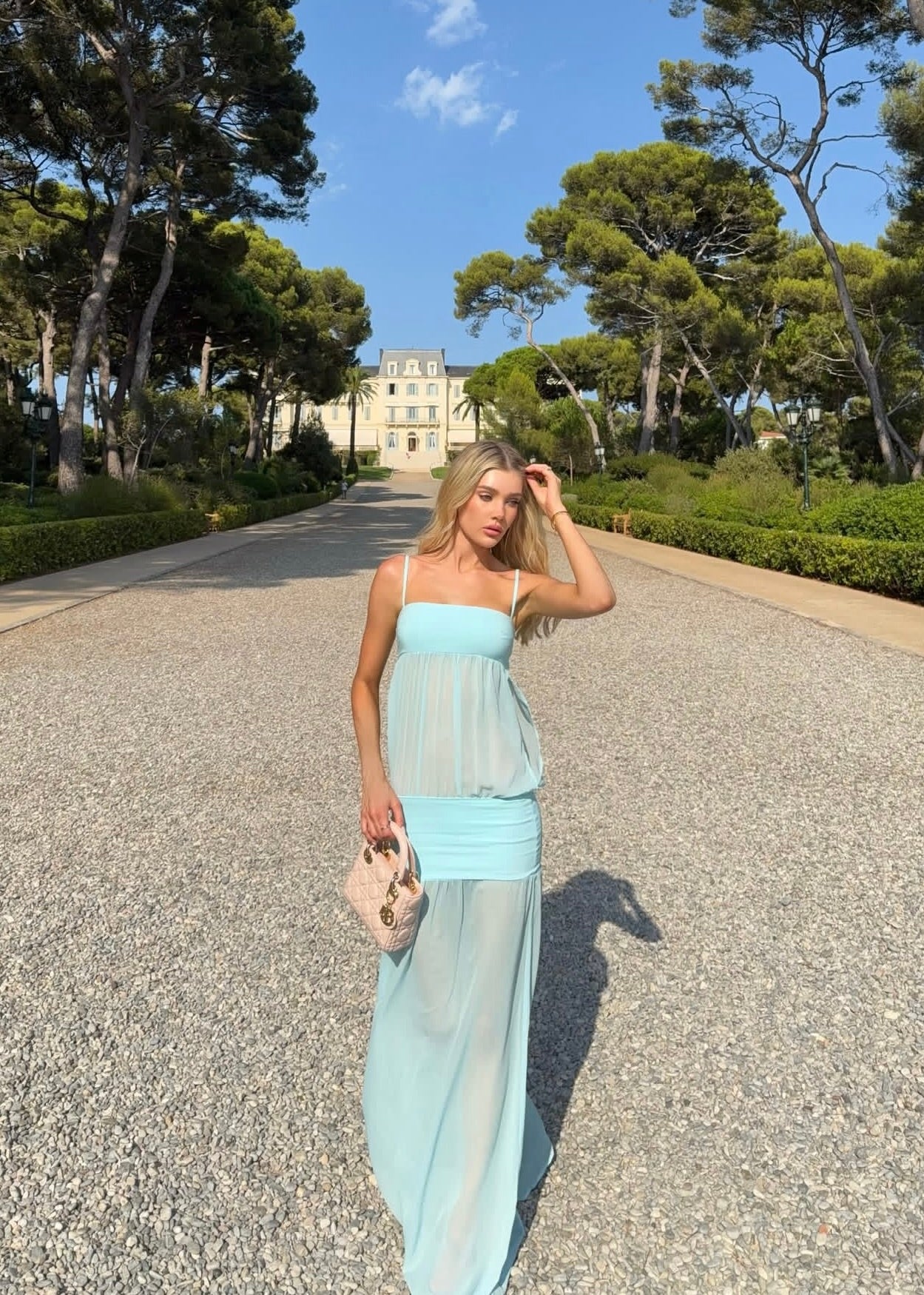 Ance Gria Romeo Gown in Aqua