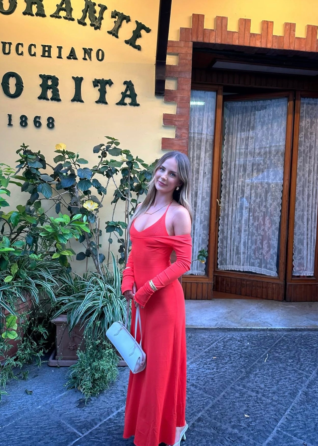 Sir The Label Valejo Halter Dress in Tangerine