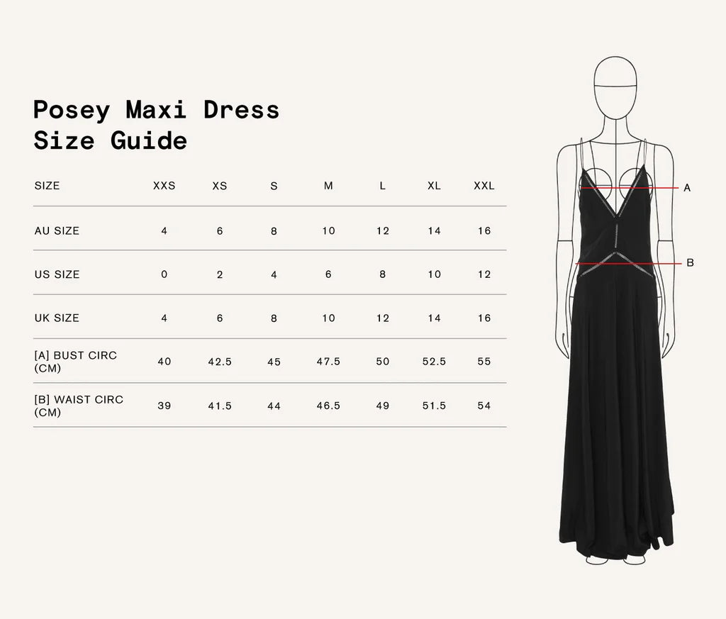 Sasha Therese Posey Maxi in Black