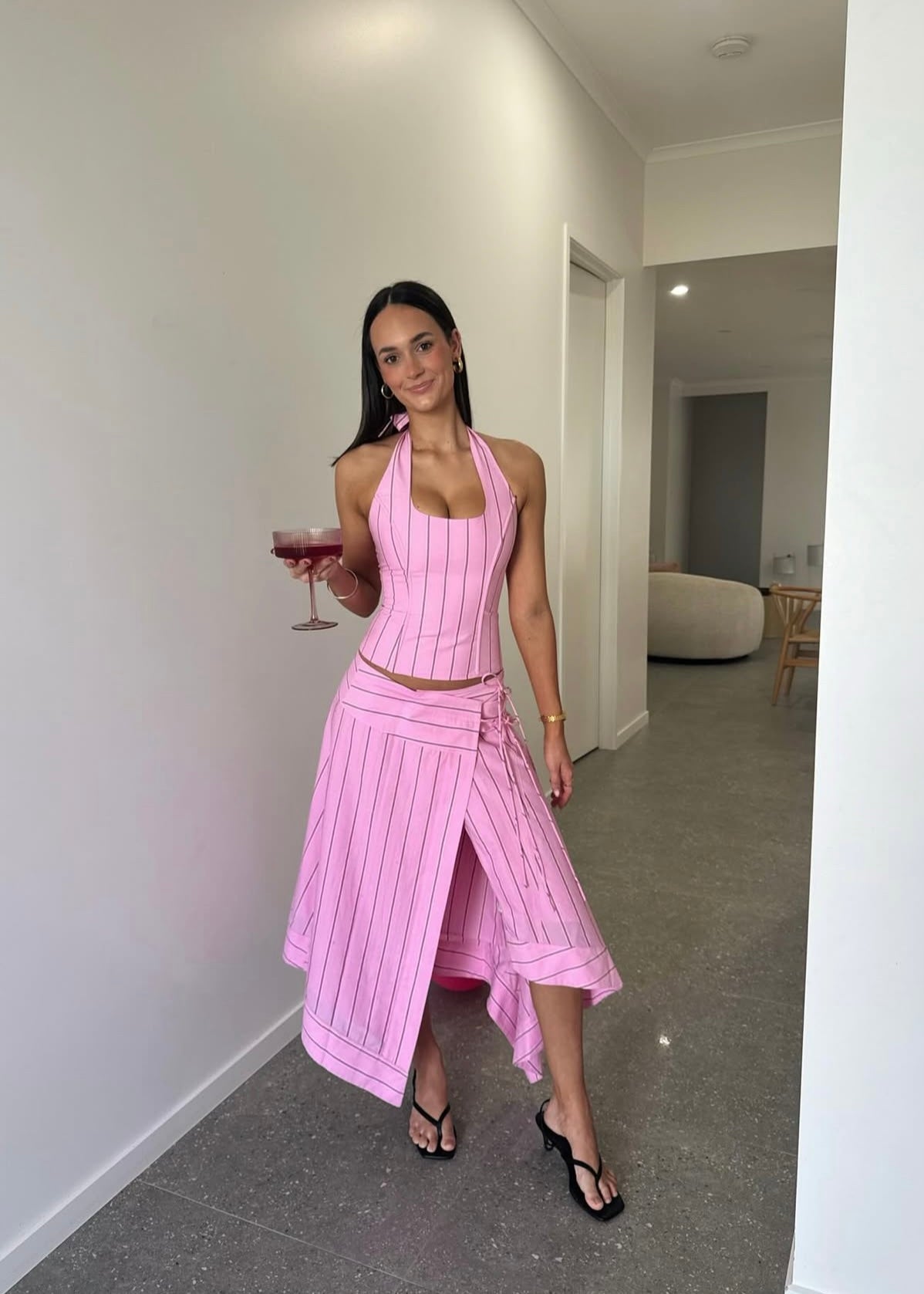 I Am Delilah Sabrina Set in Sangria Pink