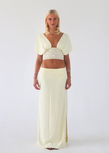Solamusa Isla Set in Butter Yellow
