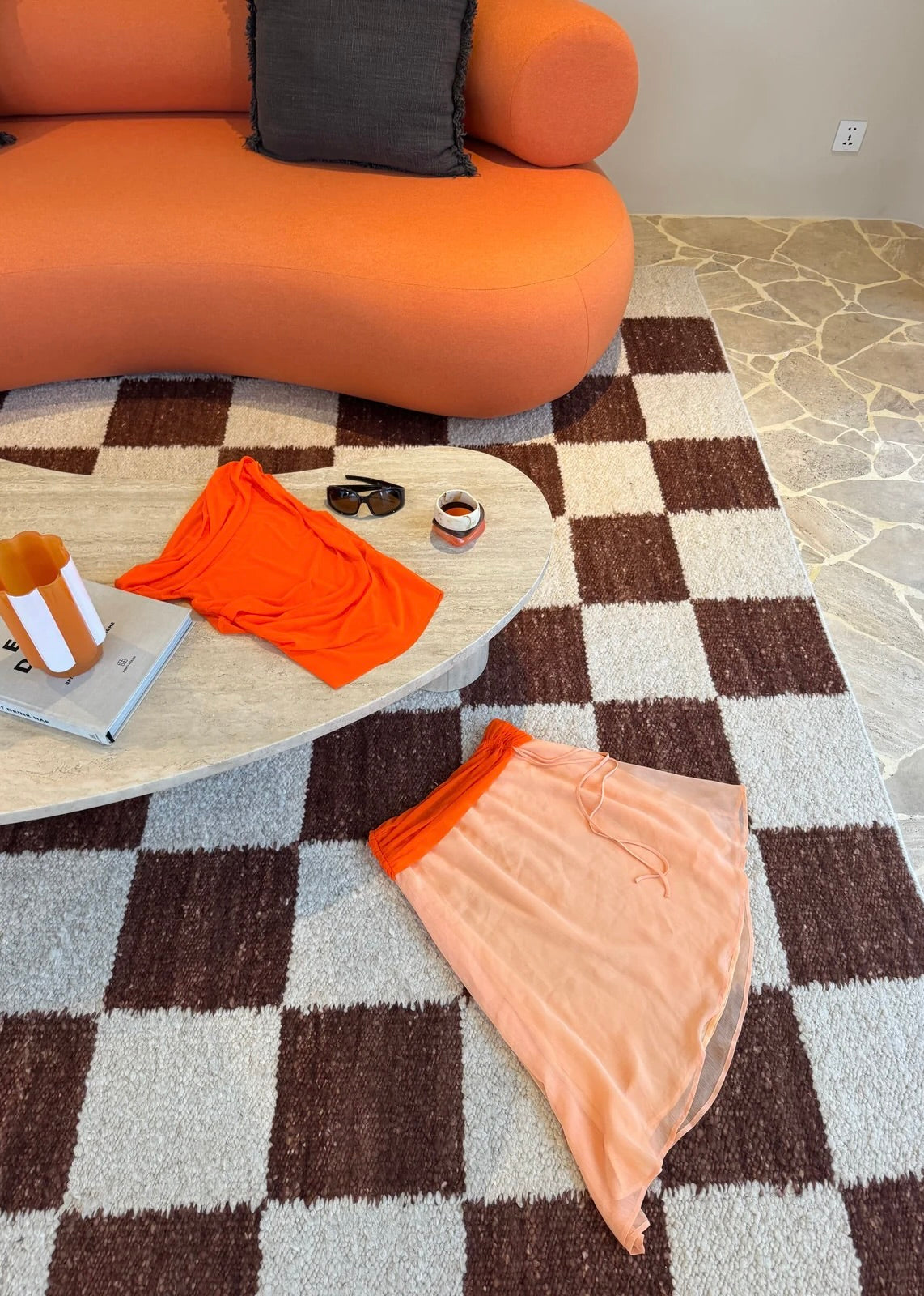 Desero Jacare Provence Dress in Orange