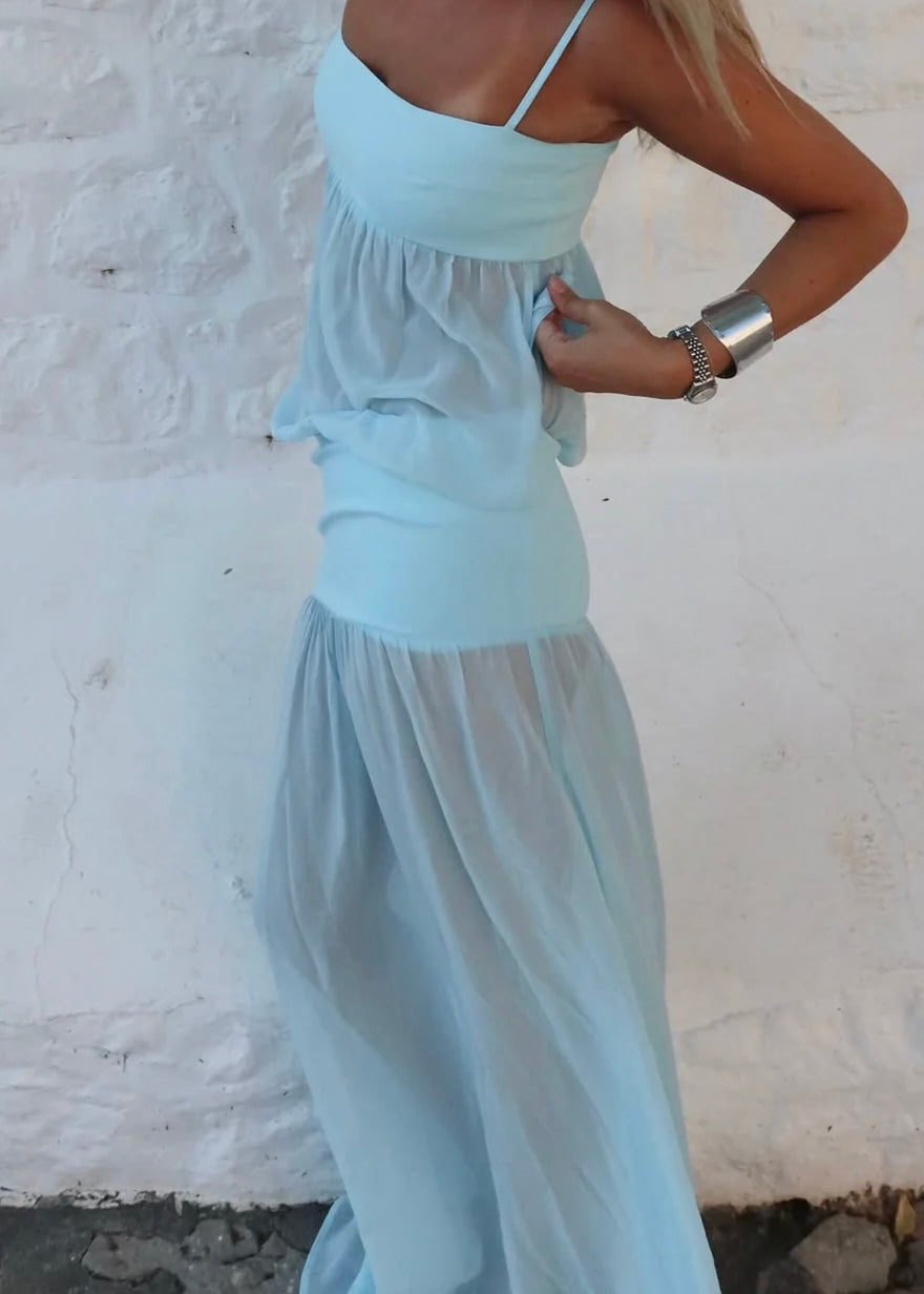 Ance Gria Romeo Gown in Aqua