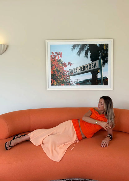 Desero Jacare Provence Dress in Orange