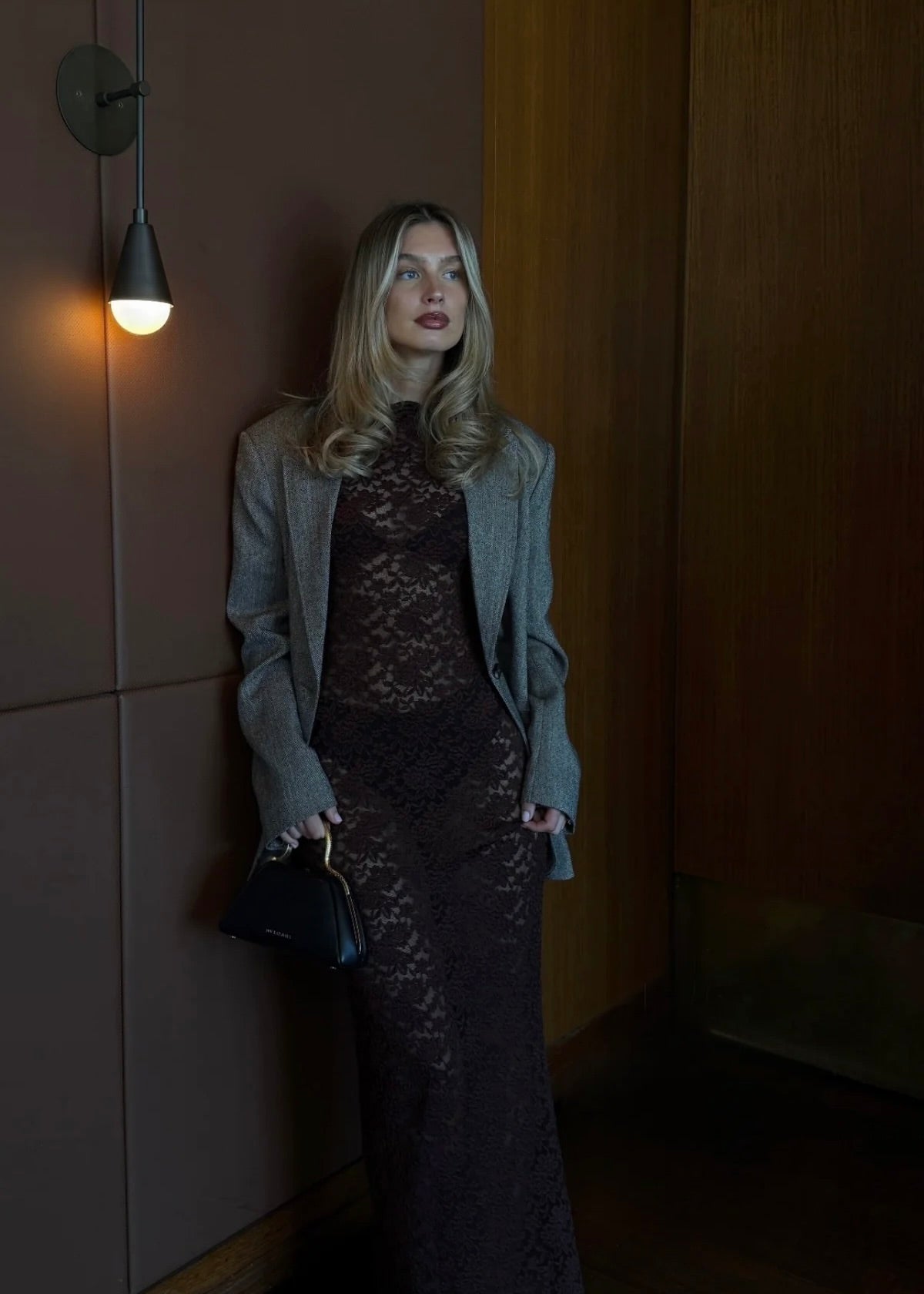 Arcina Ori Monet Dress in Brown Lace