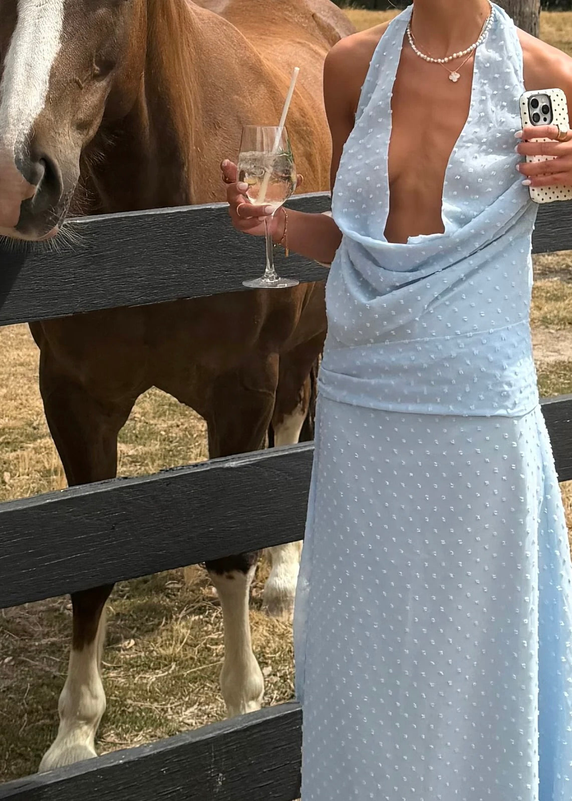 Desero Jacare Bellagio Dress in Blue