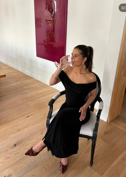 La Marie Nadia Dress in Black