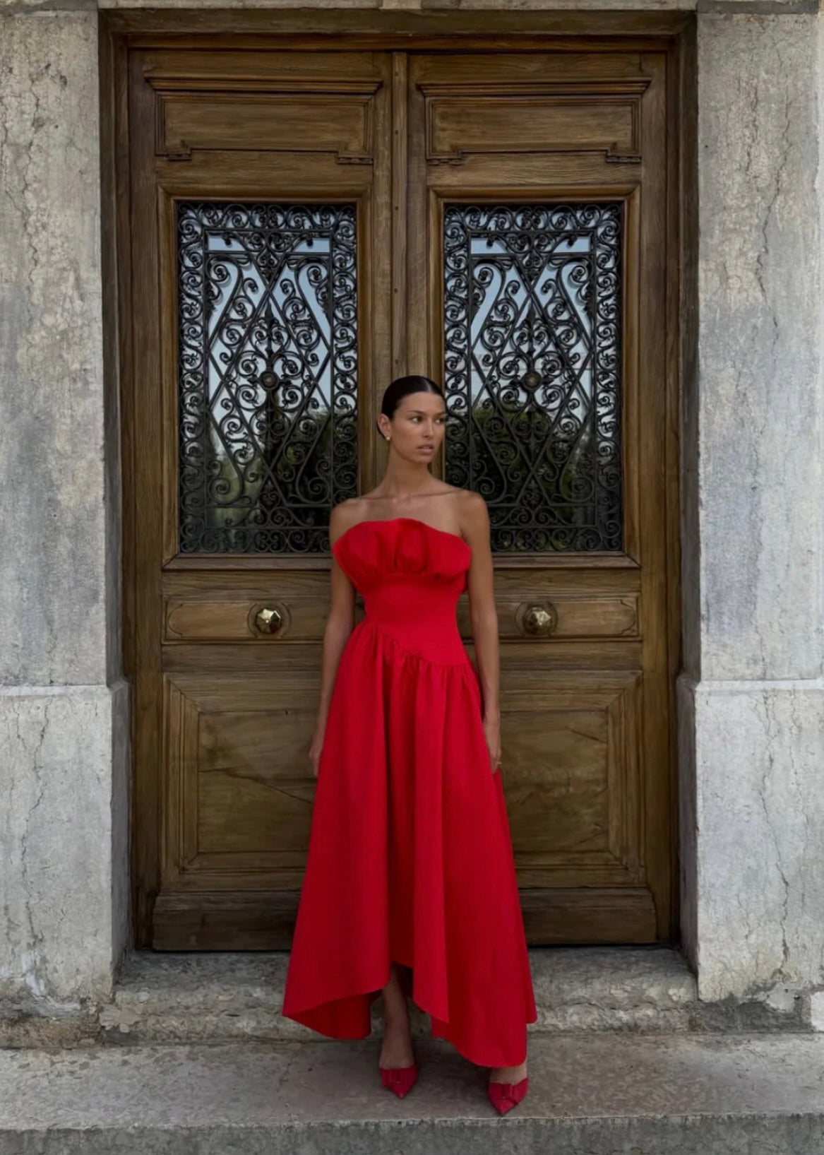 Elliat Laurel Dress in Red