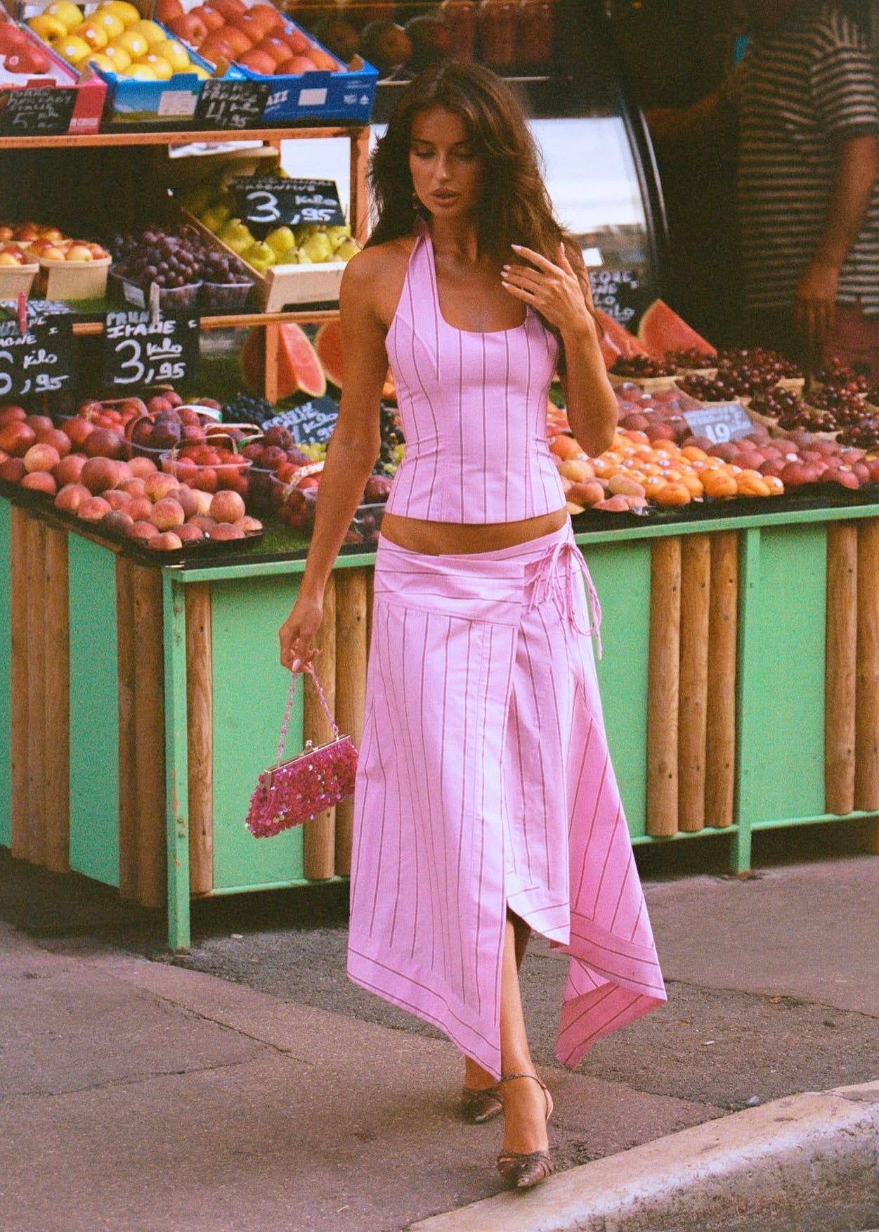 I Am Delilah Sabrina Set in Sangria Pink