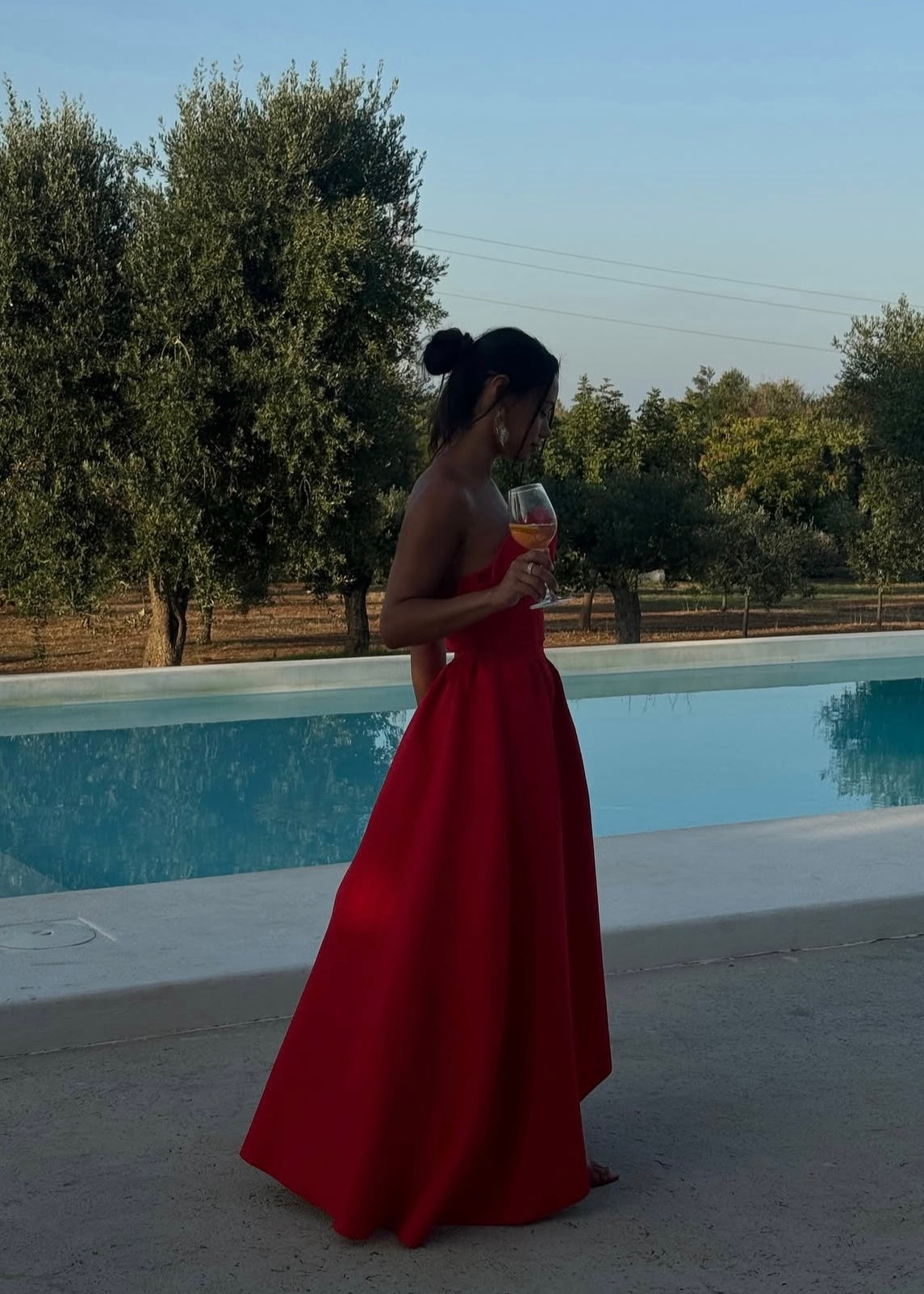 Elliat Laurel Dress in Red