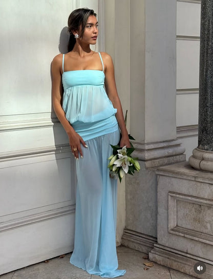 Ance Gria Romeo Gown in Aqua