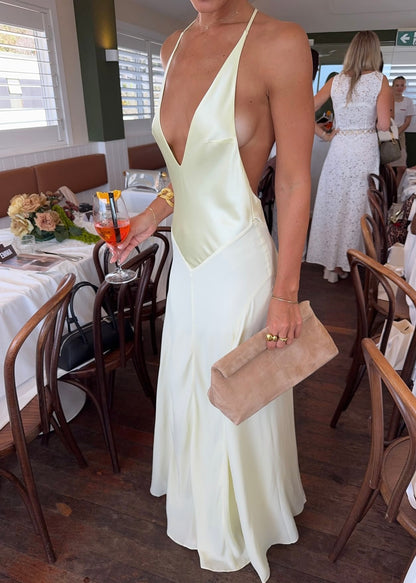 Sneaky Link x Jaz Hand V Neck Butter Maxi