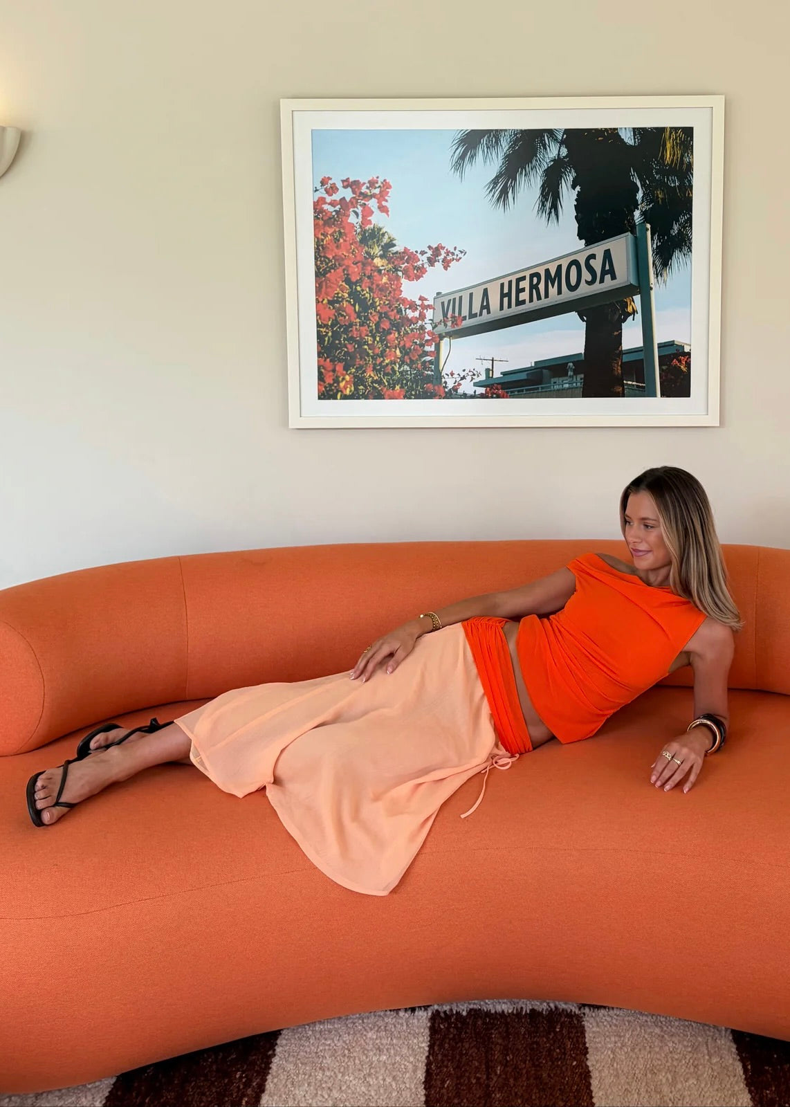 Desero Jacare Provence Dress in Orange