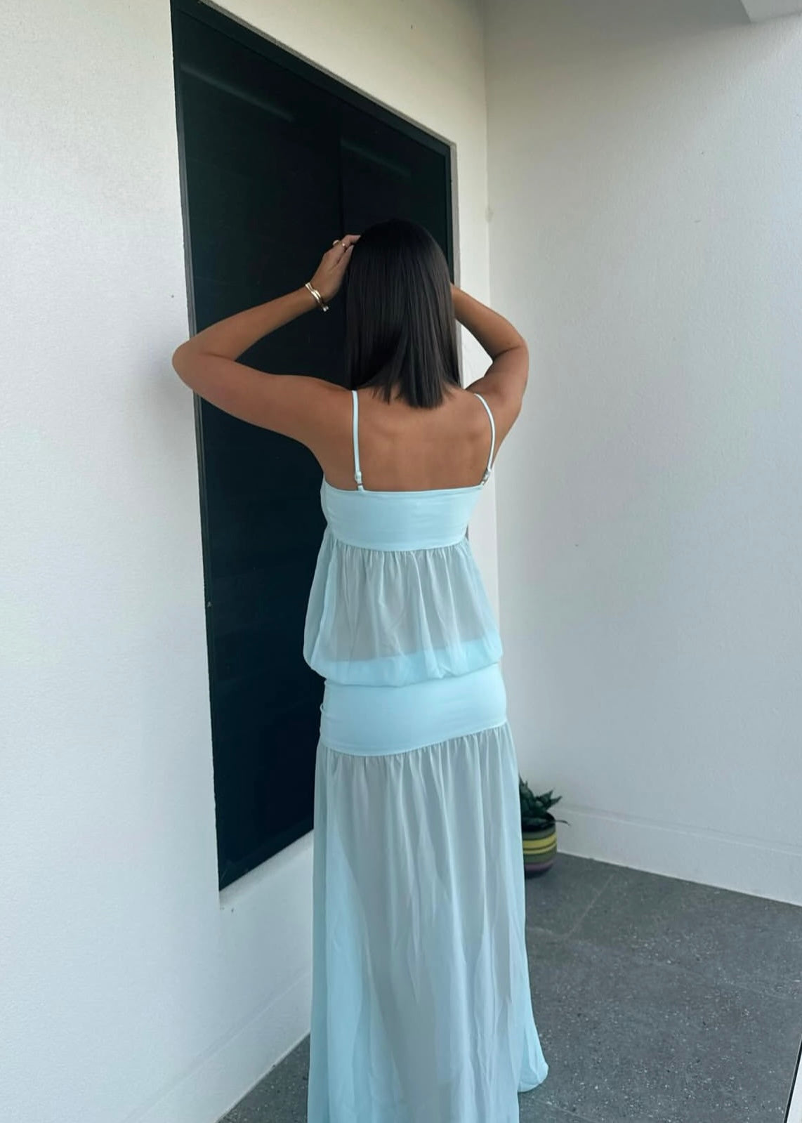 Ance Gria Romeo Gown in Aqua