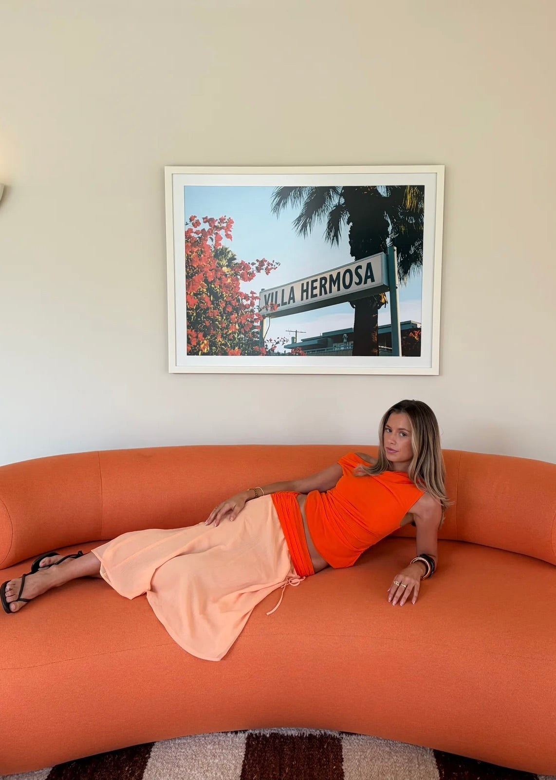 Desero Jacare Provence Dress in Orange