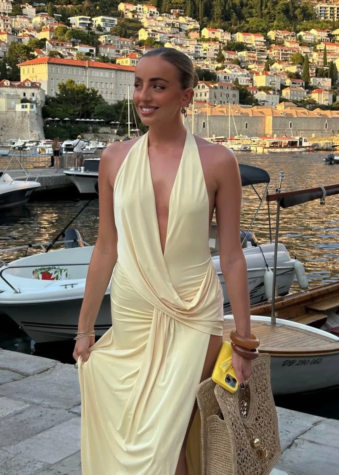 Natalie Rolt Winona Gown in Lemon