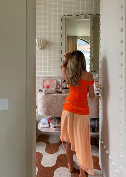 Desero Jacare Provence Dress in Orange