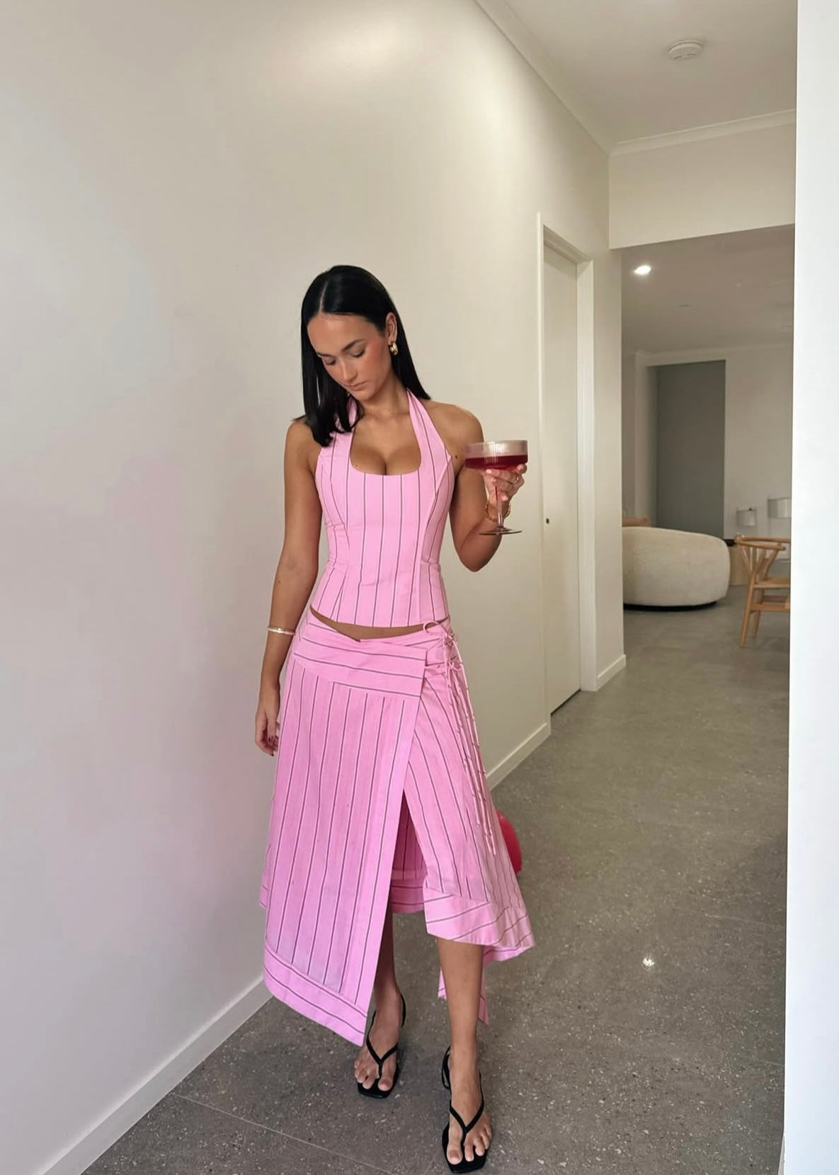 I Am Delilah Sabrina Set in Sangria Pink