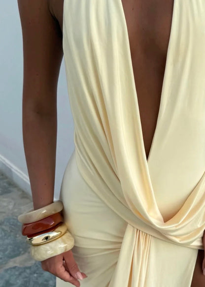 Natalie Rolt Winona Gown in Lemon