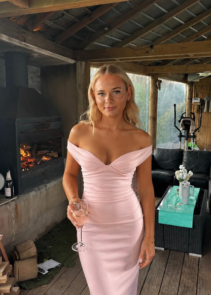 Babyboo Abigail Maxi Dress in Bluch Pink