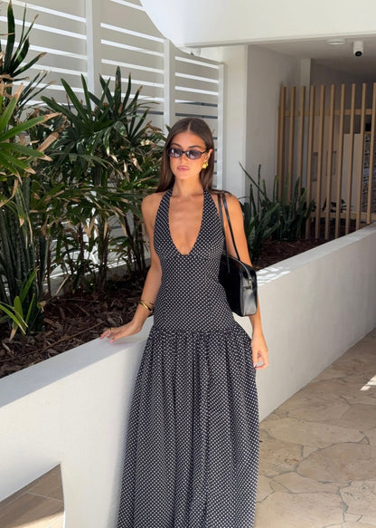 Sweet Temptation Polka Dot Corset Maxi