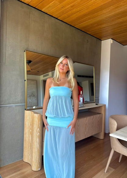 Ance Gria Romeo Gown in Aqua