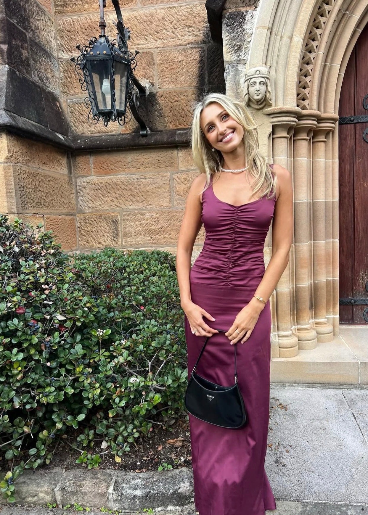 Ance Gria Atlein Gown in Plum