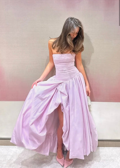 Aje Violette Bubble Hem Maxi in Pastel Pink