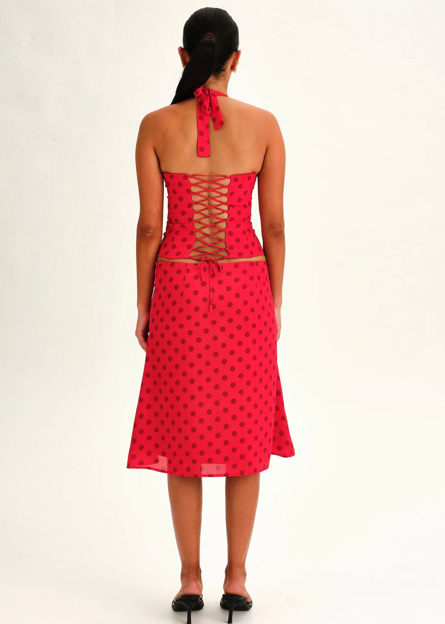 Dear Frankie The Label Saskia Set in Scarlet