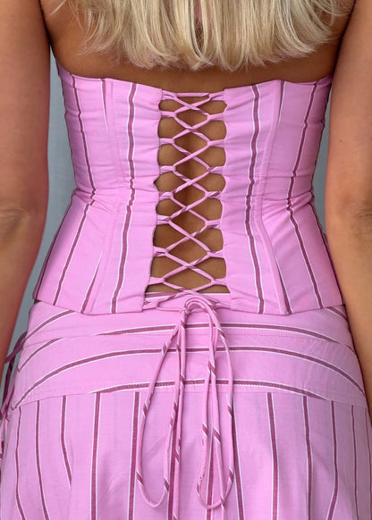 I Am Delilah Sabrina Set in Sangria Pink