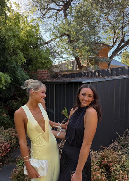 Ance Gria Rosa Gown in Lemon