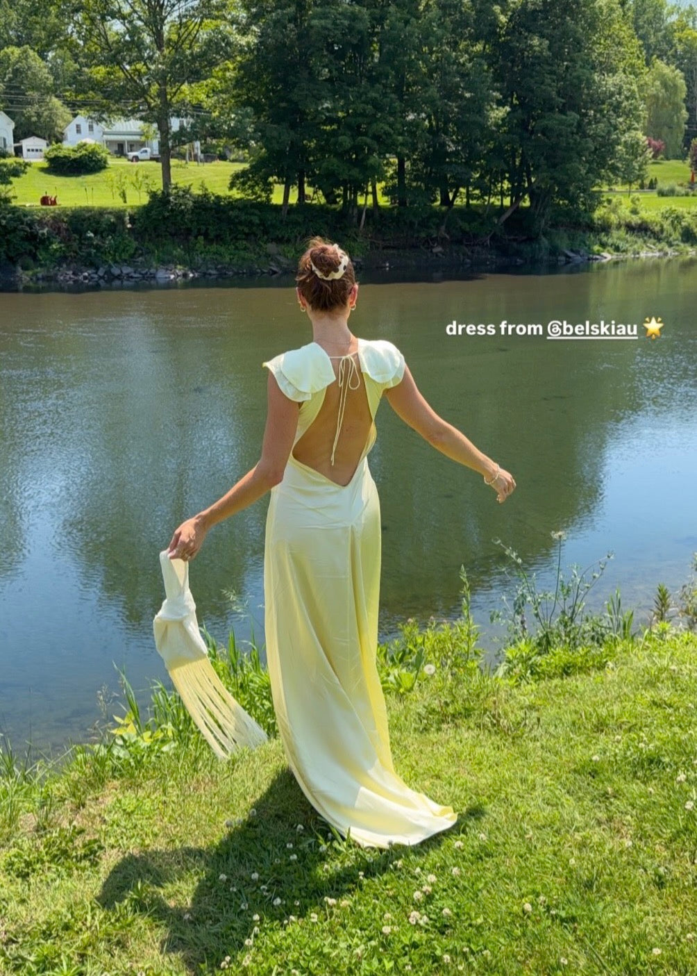 Belski Evelyn Dress in Citrus
