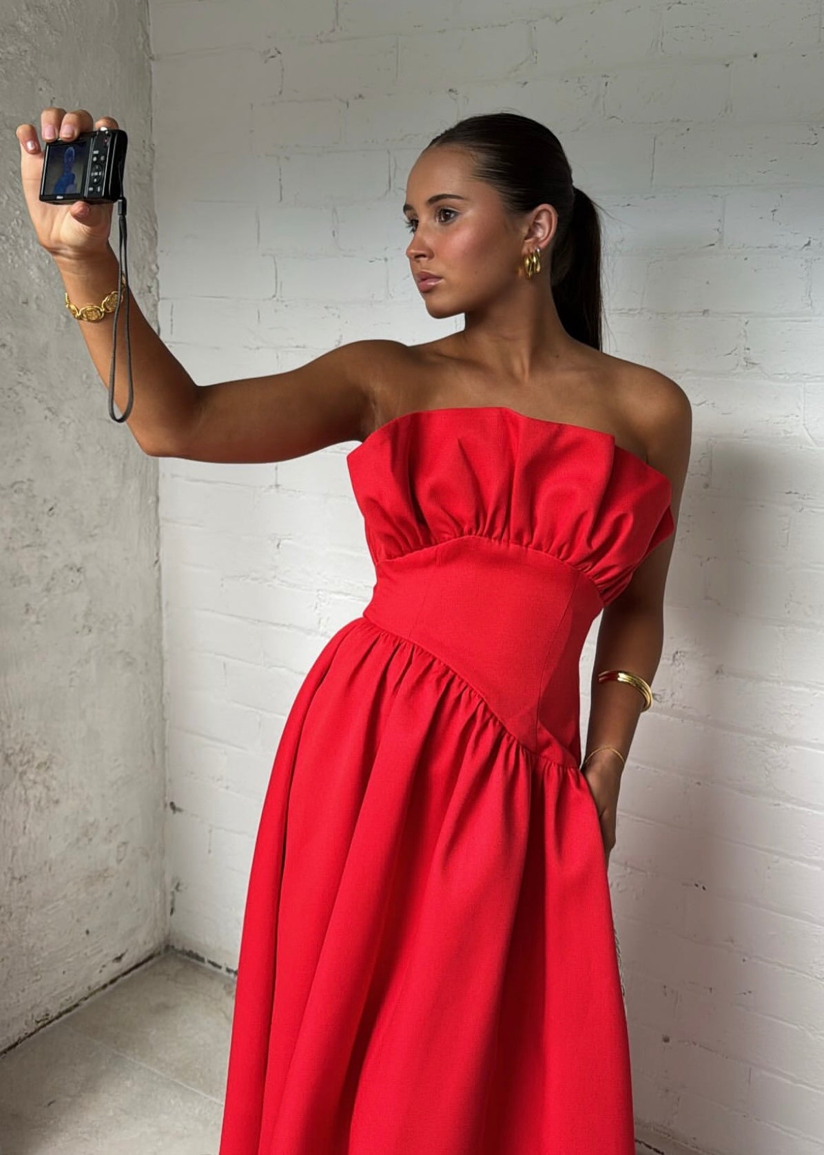 Elliat Laurel Dress in Red